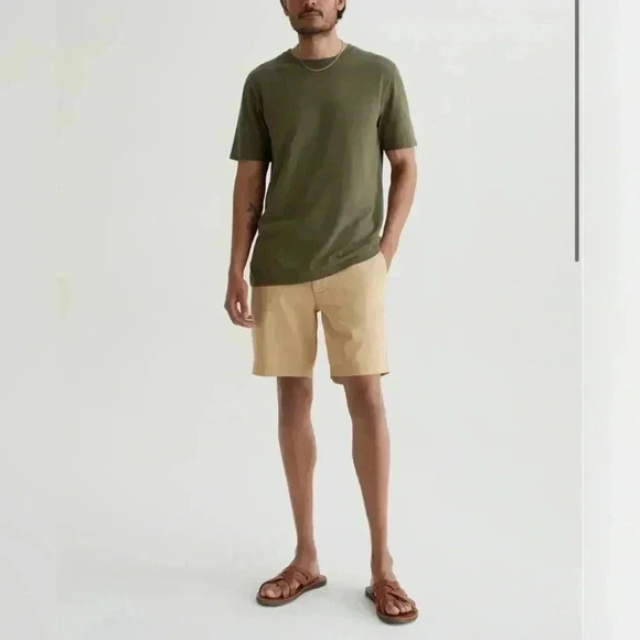 AG Adriano Goldschmied Wanderer Lightweight Sateen Shorts - Picture 1 of 9